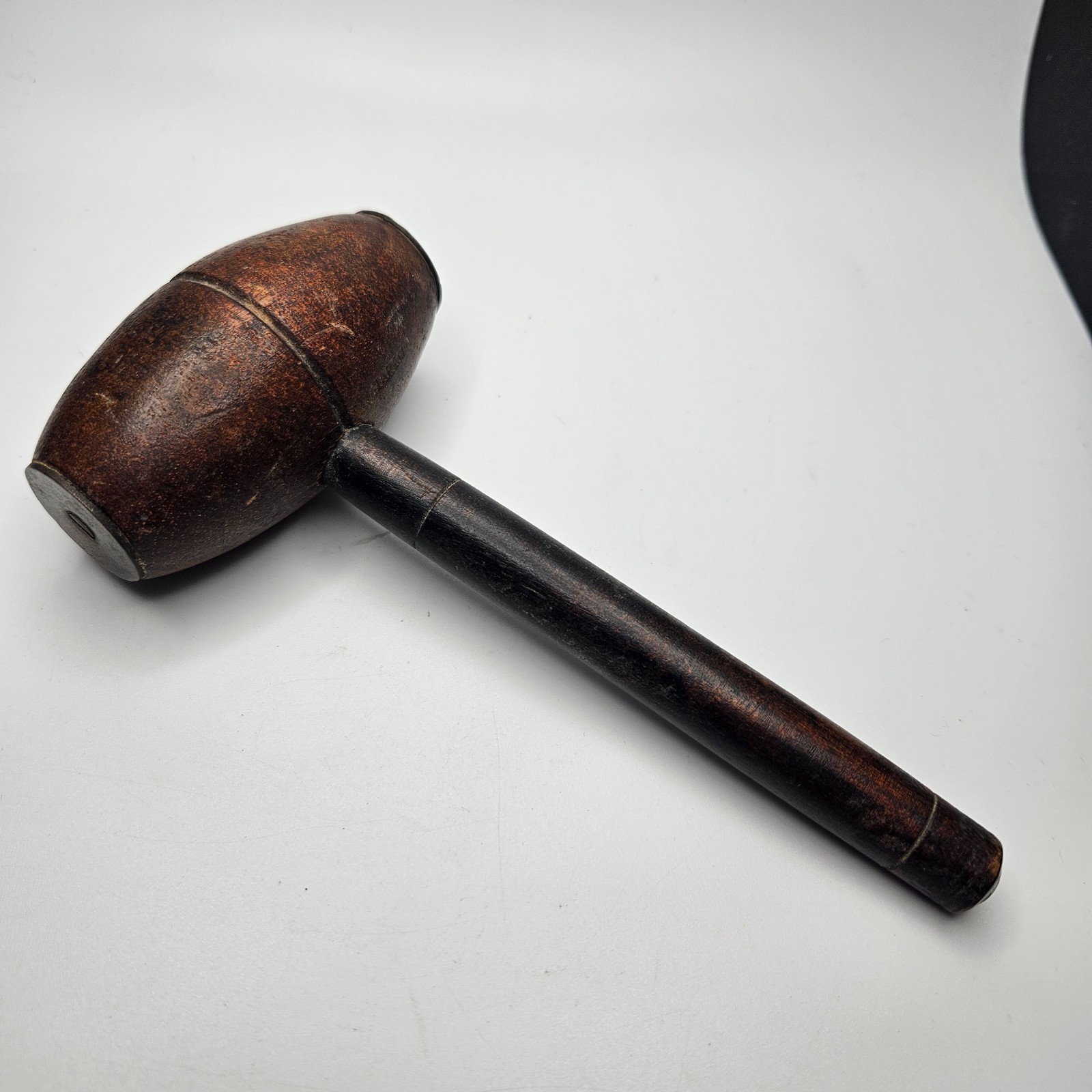 Vintage Woodworking Mallet w/ Brass Face | Carver’s Joiner’s Tool | Not Gavel