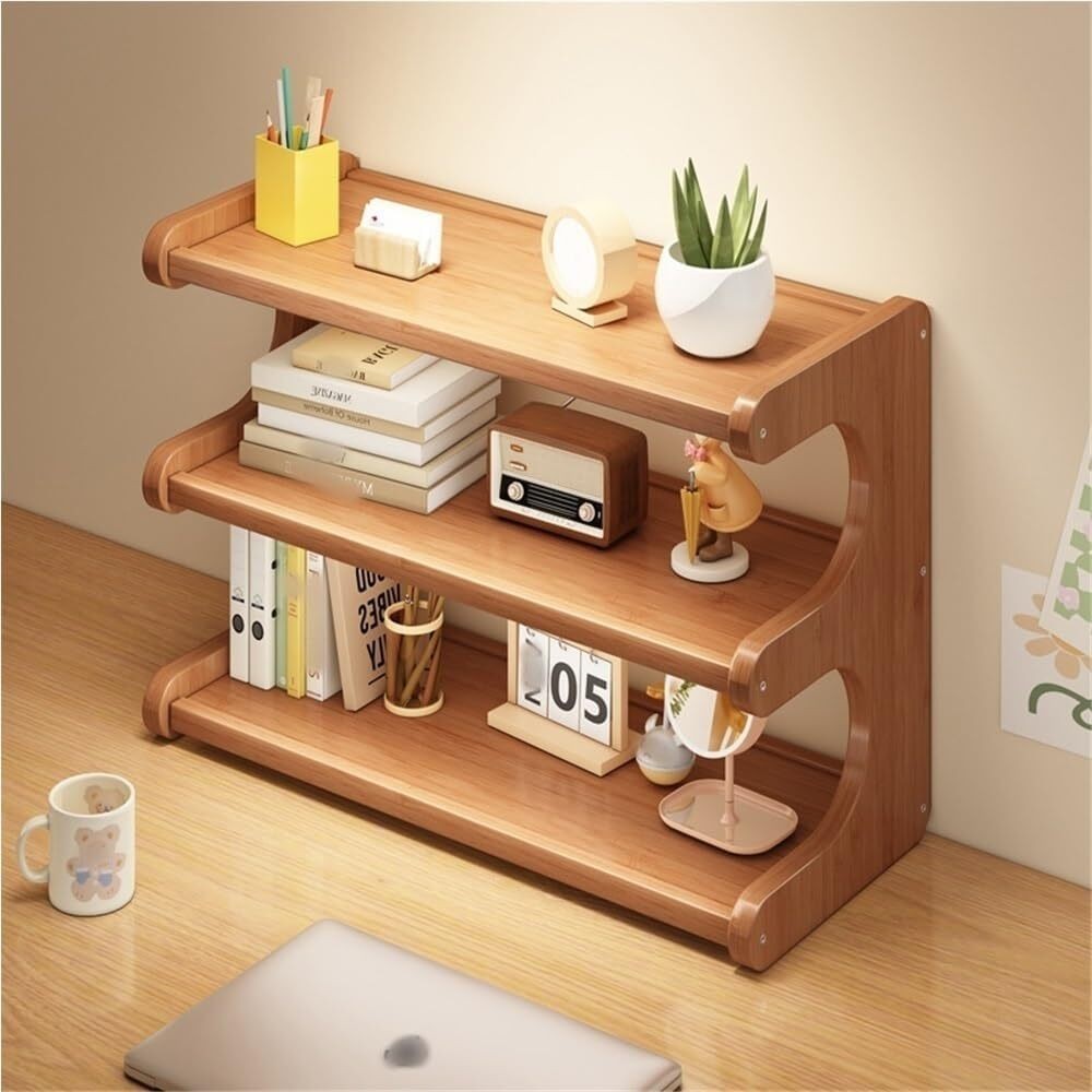 Desk Shelf Bookshelf for Desktop Organization Table Shelf Organizer Storage Rack