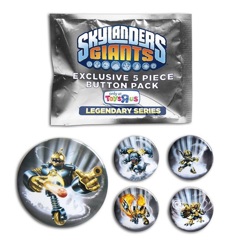Skylanders Giants Legendary Series - Limited Edition - 5 PIECE BUTTON PACK