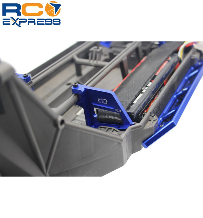 Hot Racing Traxxas Xmaxx 30mm Straps Aluminum Tall Battery Hold-Downs XMX126M06