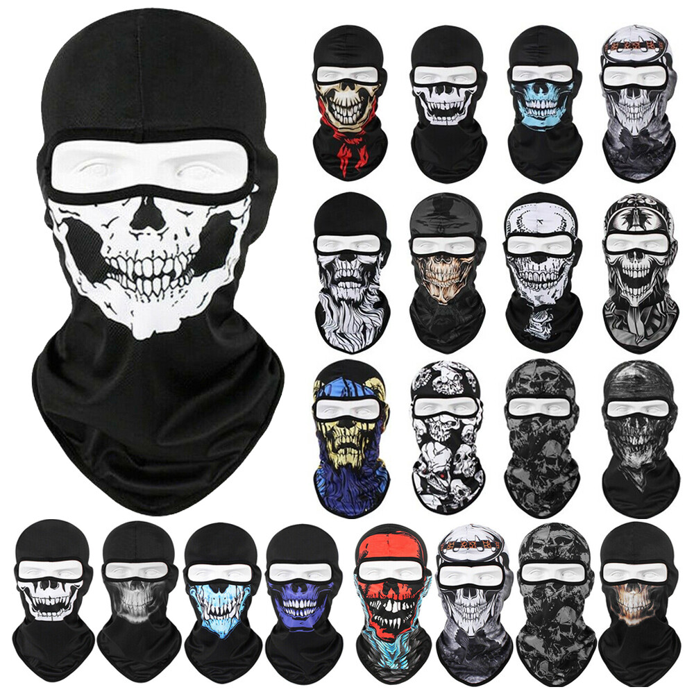Tactical Full Face Masks Thin Skull Balaclava Motorcycle Bike Helmet Liner Hat