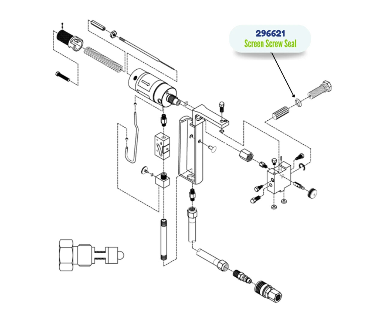 D-GUN 10 PK SCREEN SCREW SEAL KIT - (296621)