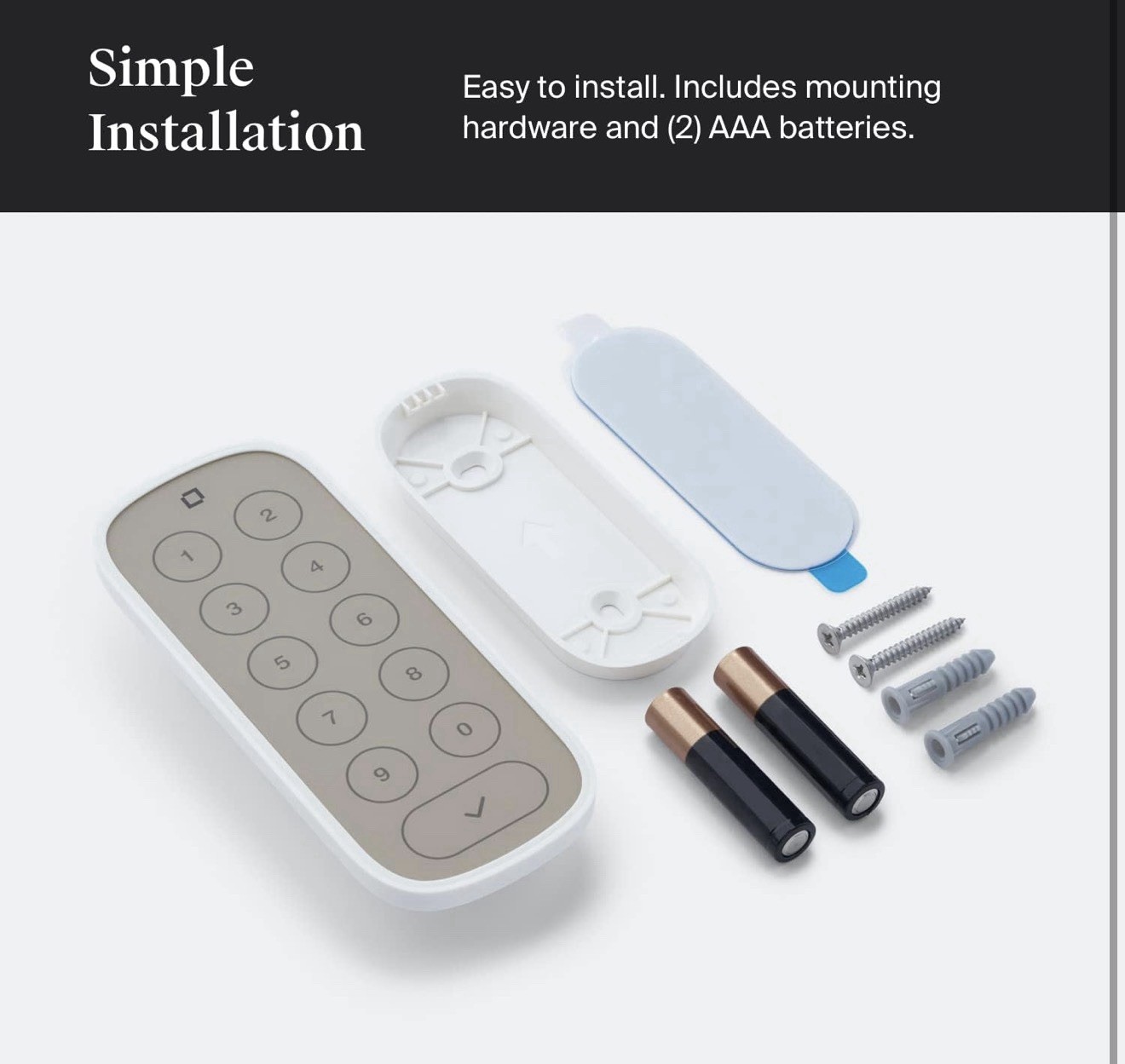 Keypad - Compatible with Any Lock or Bolt - Weatherproof with LED Backlight - B