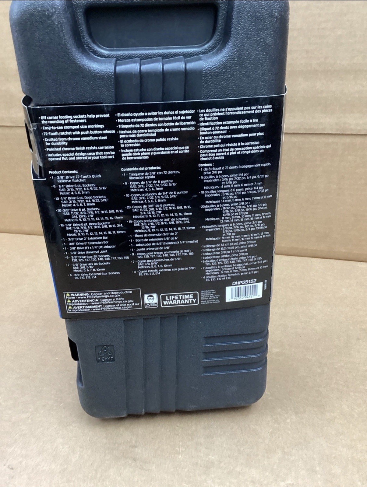 Diehard 3/8" Drive Tri-fold Ratchet Socket Set - 83 Piece- (DHP55152)