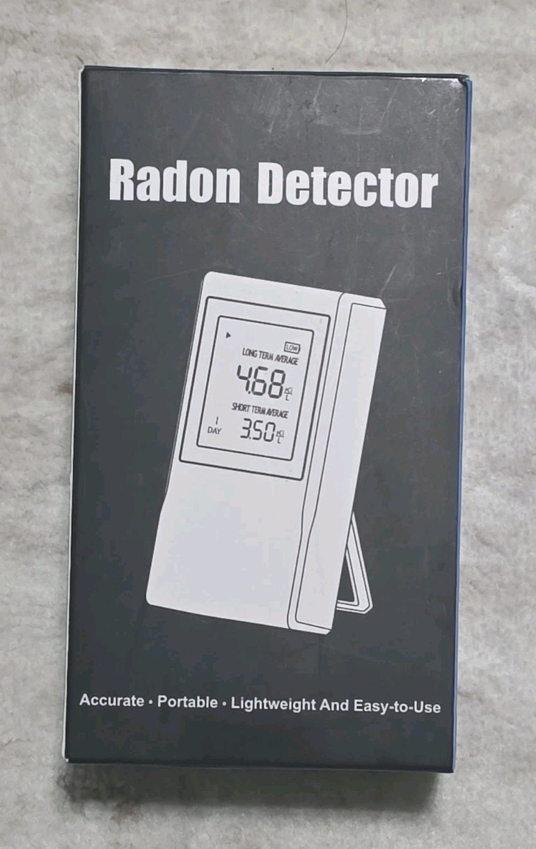 Home Radon Detector RN80, Long and Short Term Readings