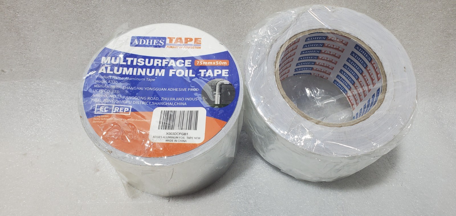 LOT 2 A330 ADHES PURSUIT OF PERFECTION MULTISURFACE FOIL TAPE Aluminum 75mmx50m