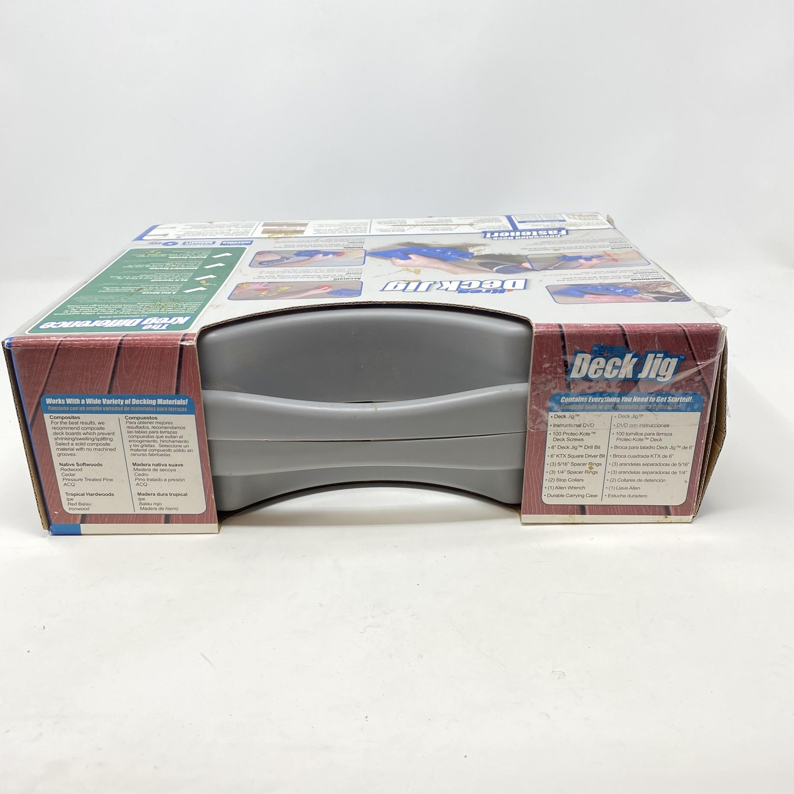 Kreg Deck Jig Concealed Fastening System Kit Blue Plastic Case Decking Tools USA