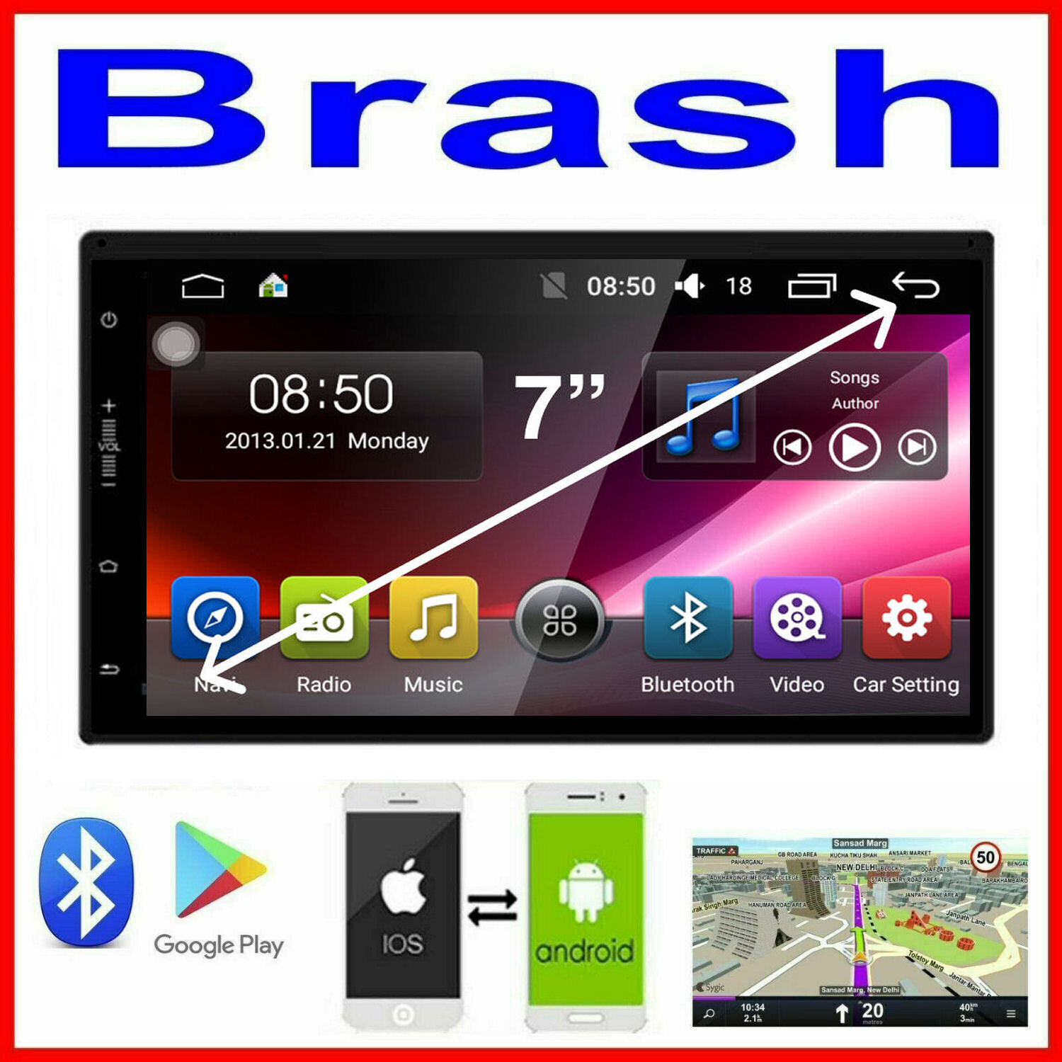 SSANGYONG STAVIC 2013+  GPS APPLE CARPLAY ANDROID AUTO CAMERA DAB+ TPMS DVRa