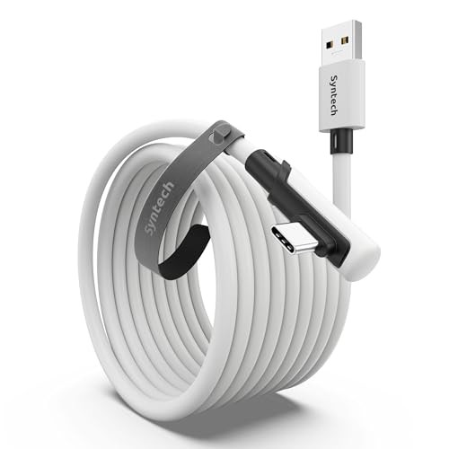 Link Cable 16FT for PCVR Compatible with Oculus/Quest 3/Meta Quest 16ft White