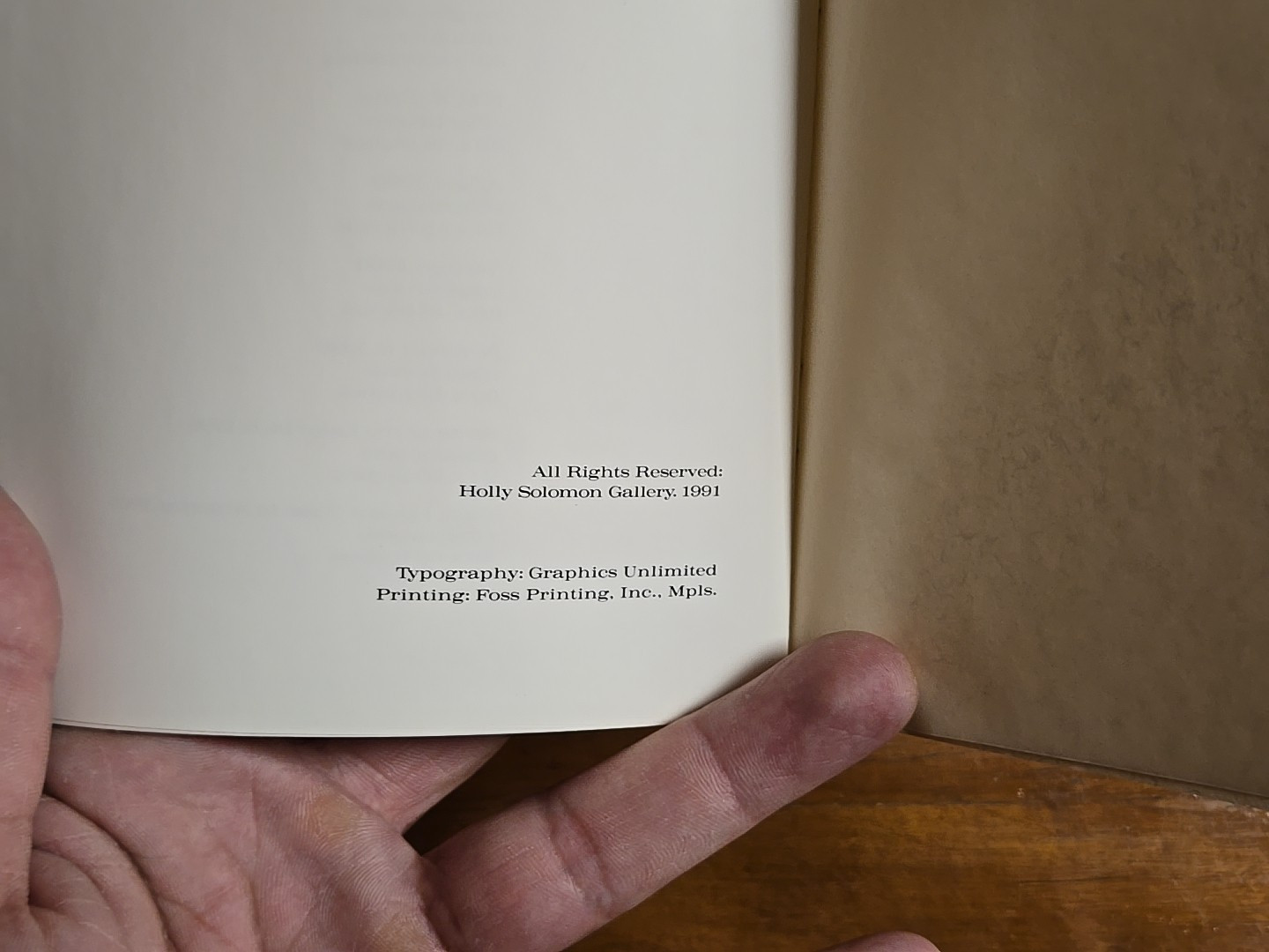 Frank Majore, Art Catalog 1991, Holly Solomon Gallery