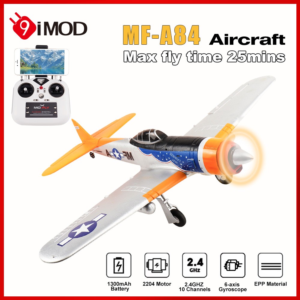 RC MF-A84 Fixed-wing Aircraft 10CH One-key Aerobatic EPP Remote Control Airplane