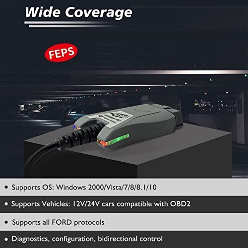 VLINKER FS OBD2 Scanner OBDII USB Adapter Code Reader Diagnostic Tool for