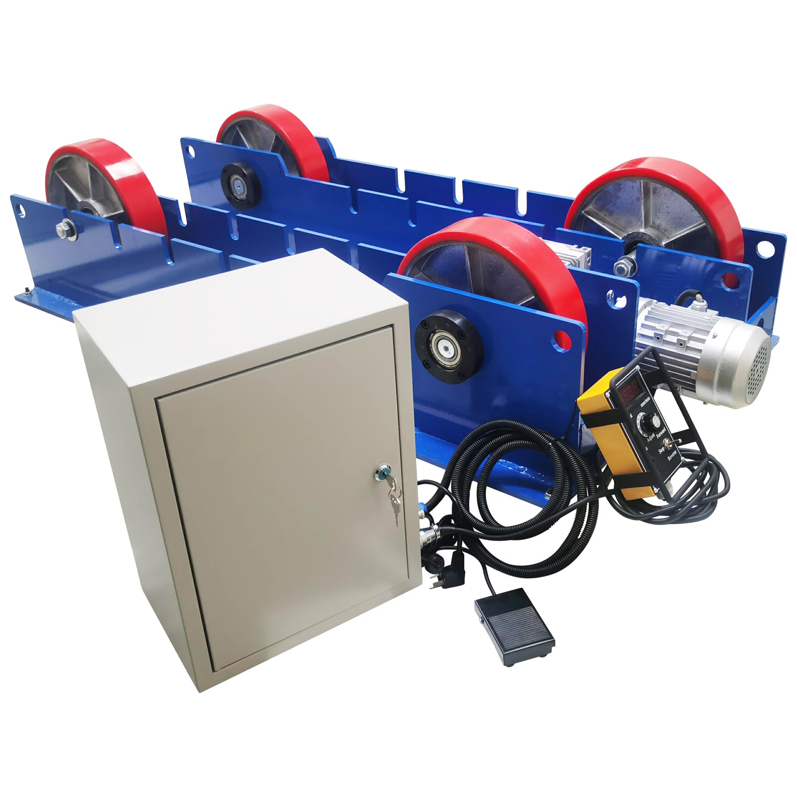 4"-78.7" Welding Roller Frame 220V SingleMotor Adjustable Welding Turning Roller