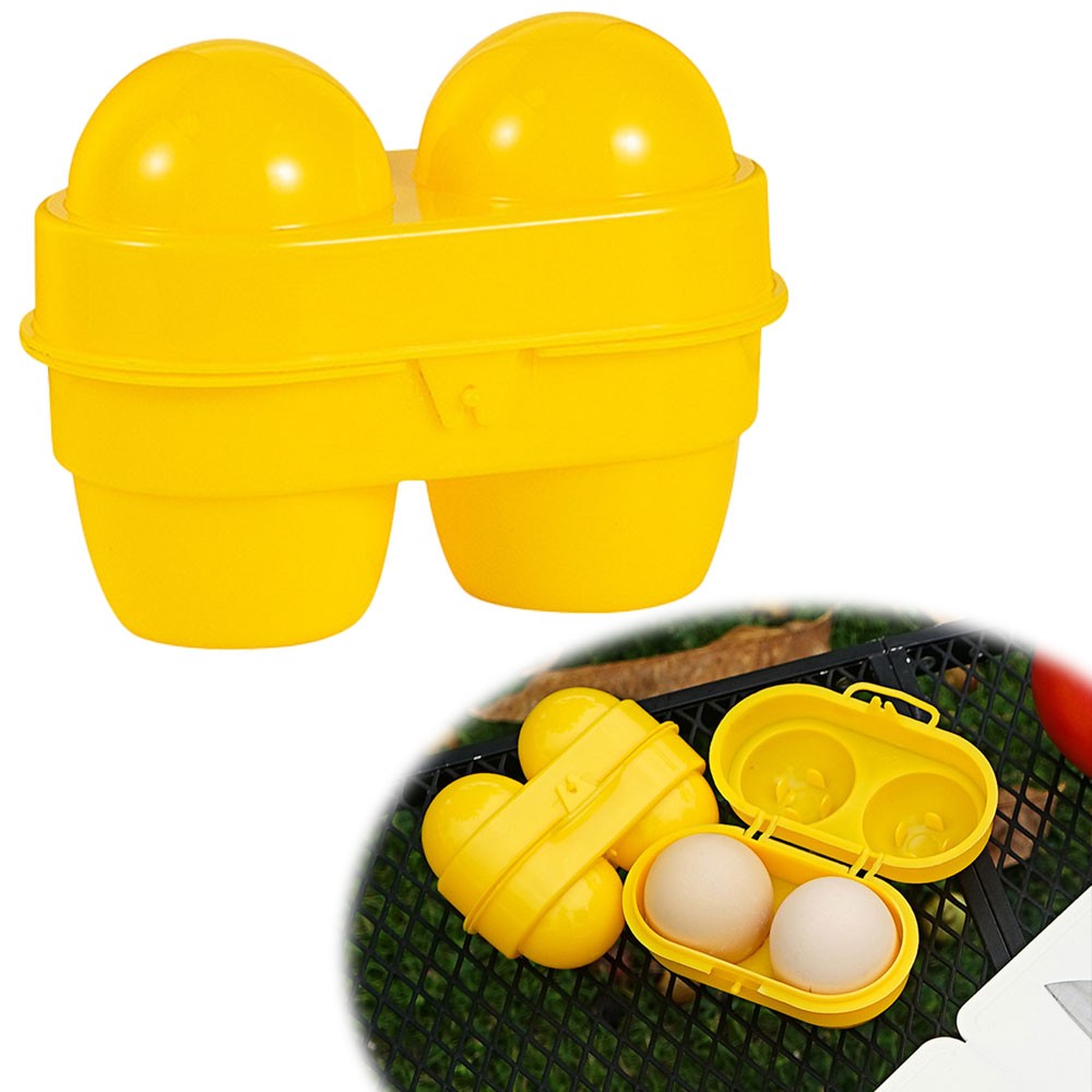 Outdoor Camping Portable Egg Storage Case Holder Plastic Cont JQ