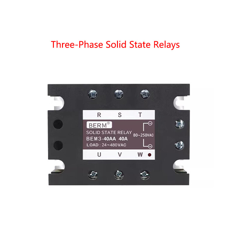 Three-Phase Solid State Relays AC-AC SSR-10AA~120AA 10A-120A AC80-250V AC24-480V
