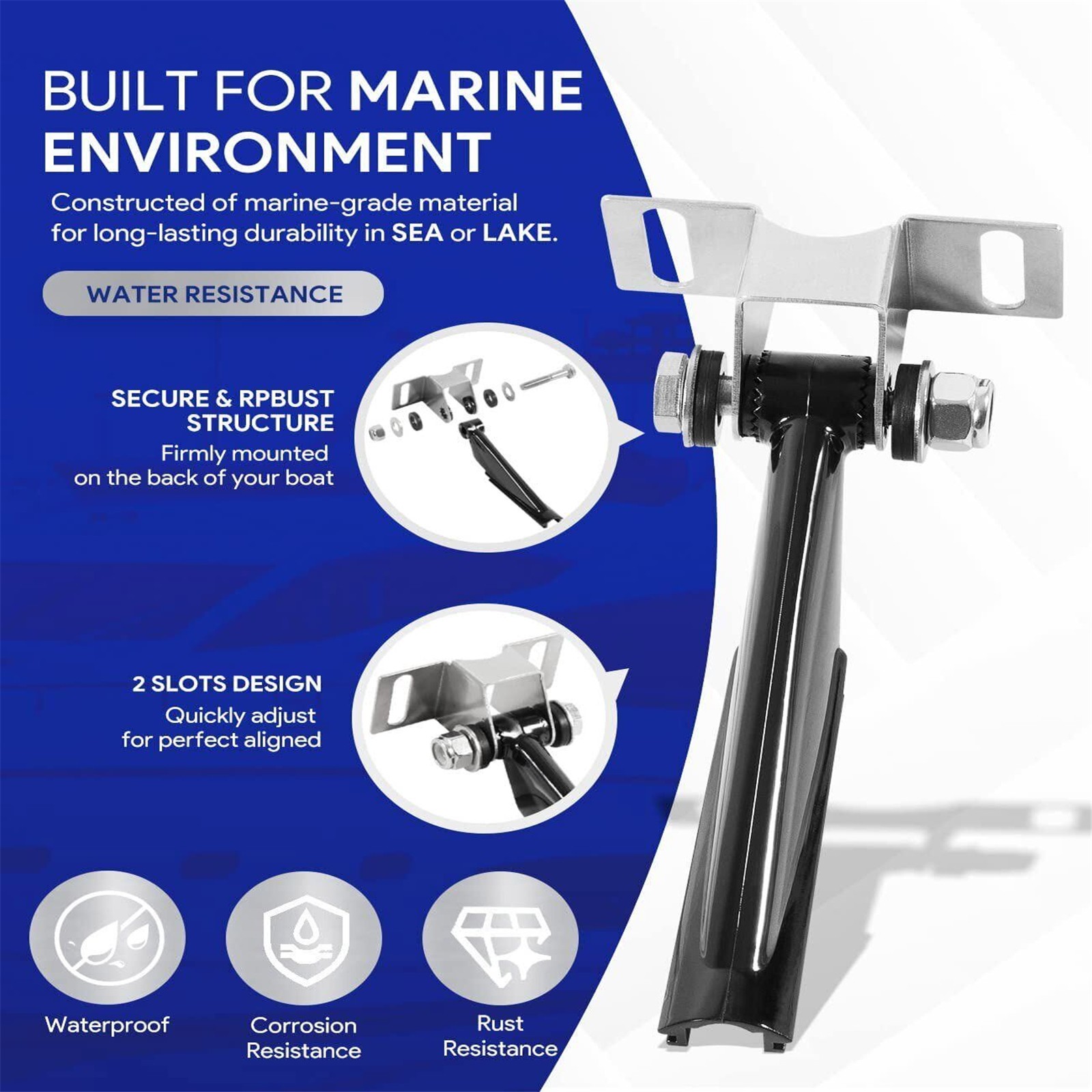 Sensor Mounting Bracket Compatible with DSI Skimmer Transom 000-10262-001
