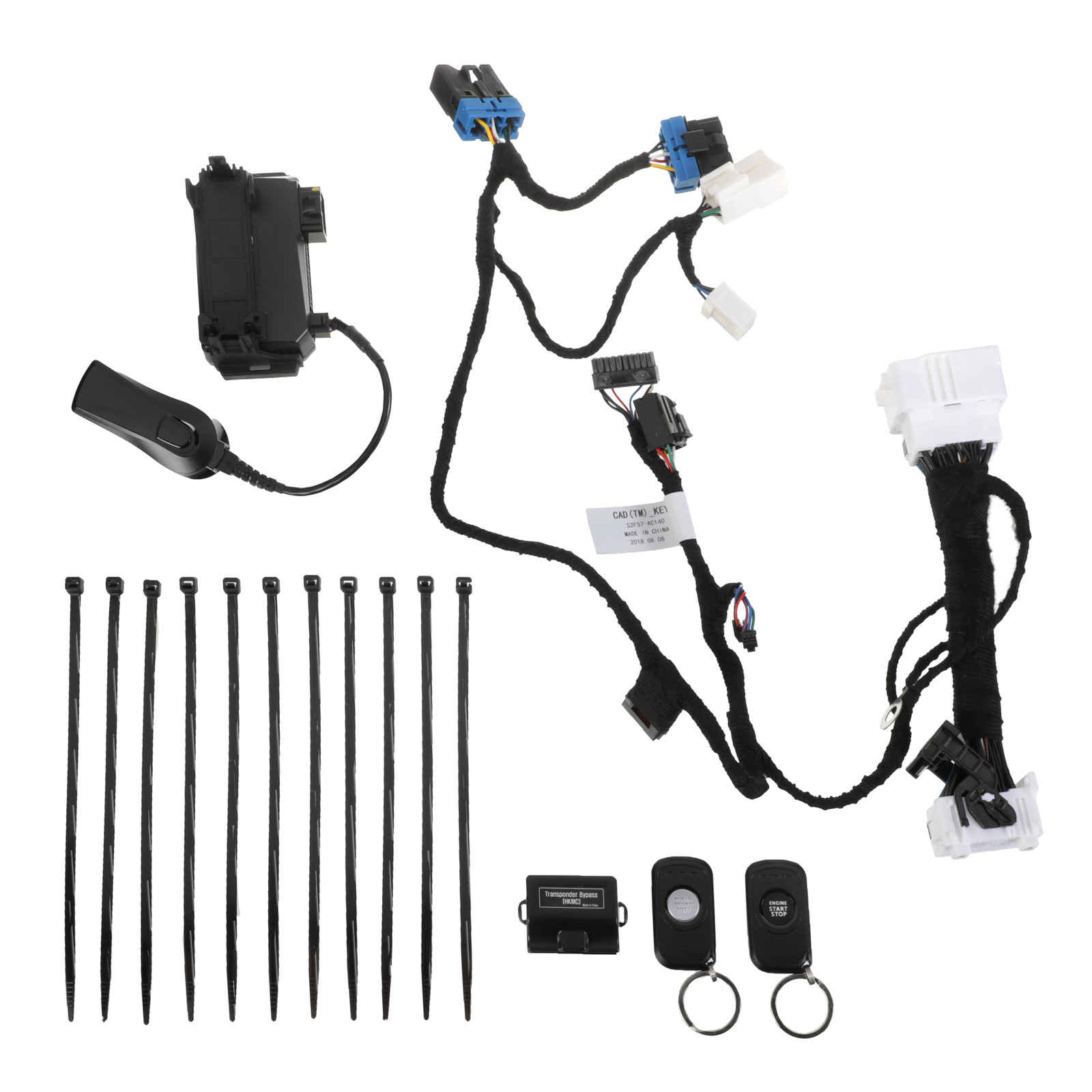 GENUINE HYUNDAI SantaFe Remote Start Kit 2Way2 Wire/Transmitter/Fobs S2F57-AC100