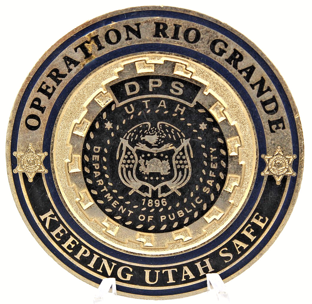 Utah Department Public Safety DPS State Trooper Challenge Coin 1.75”