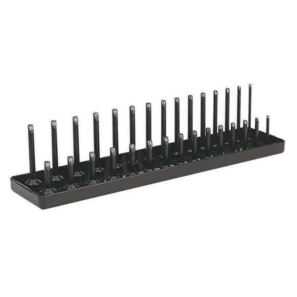 Sealey Premier SH3815 3/8" Drive Socket Holder Rail 6-21mm