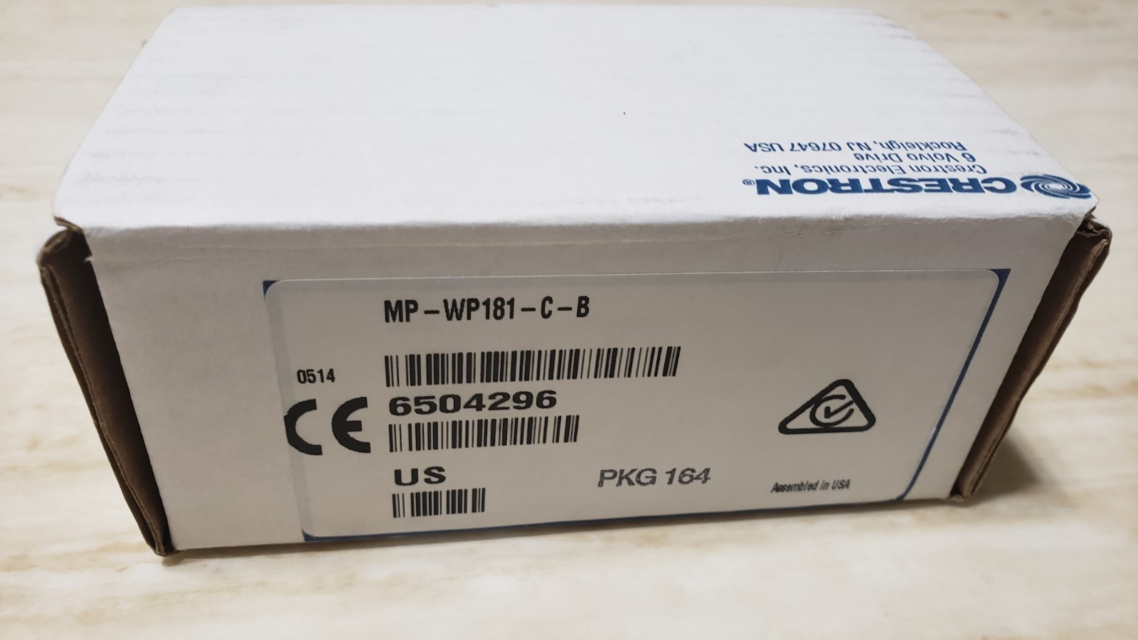 Crestron MP-WP181-C-B Media Presentation Wall Plate DigitalMedia 8G+™ Black
