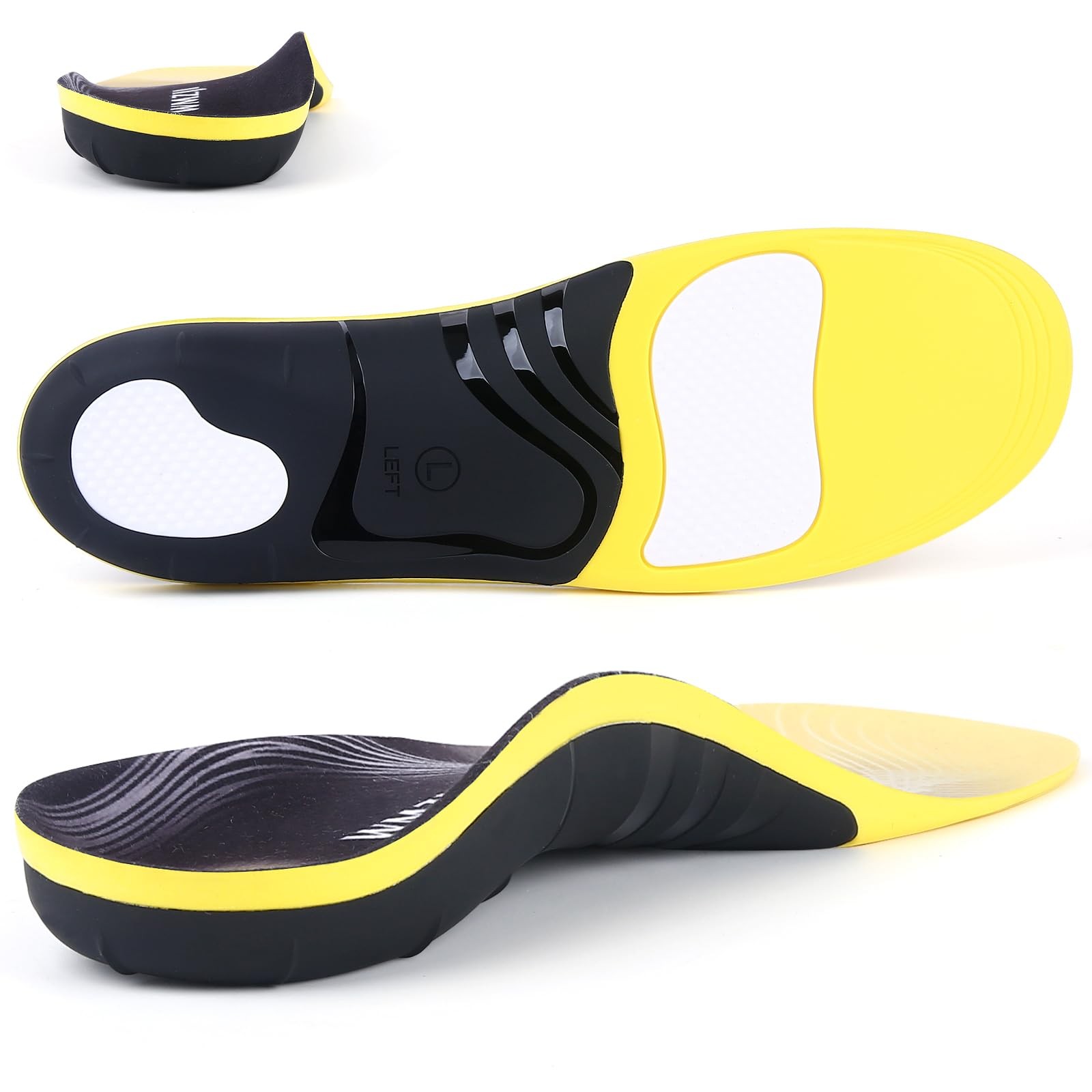 (2025) Plantar Fasciitis Insoles for & Men - Orthotic Shoe Inserts for Arch P...