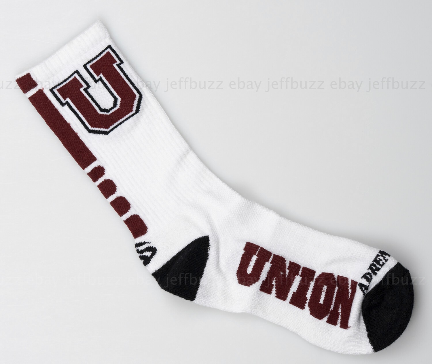 Union College Bamboo CoolMax EcoMade Cycling Socks 7" LG/XL 10-13 Made in USA