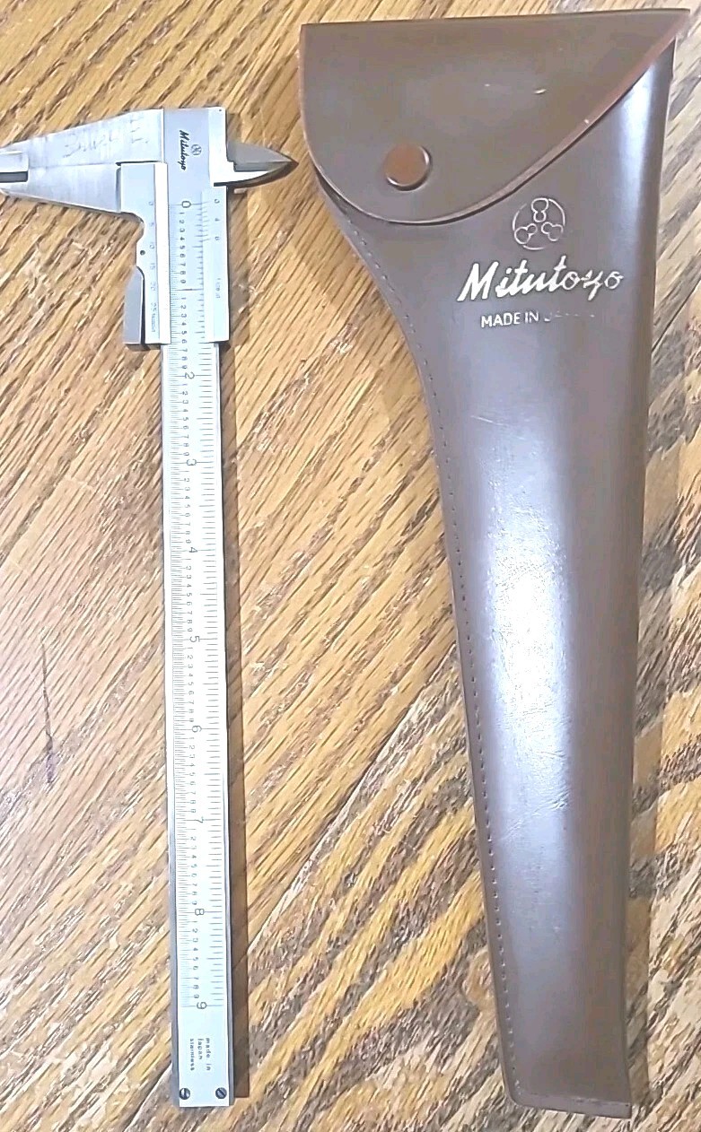 Mitutoyo Vernier Caliper Machinist Tool Stainless Steel 9". Original Case