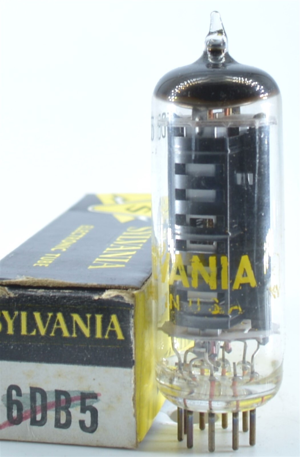 6DB5 TUBE SYLVANIA NIB TESTED & BOXED VINTAGE COMMERCIAL SURPLUS