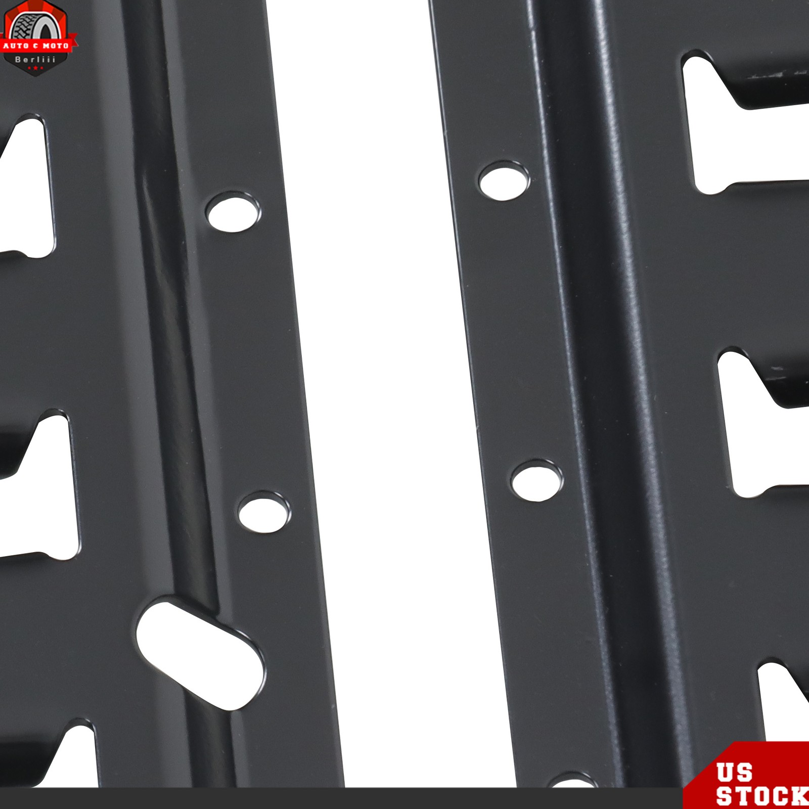 Black For Trailers 4-Piece Set Universal Fitment 4' E Track Tie Down Rail Kit
