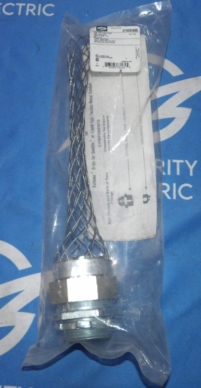 New Hubbell 074093405 1-1/4" Sealtite Conduit Grip + 1 Year Warranty