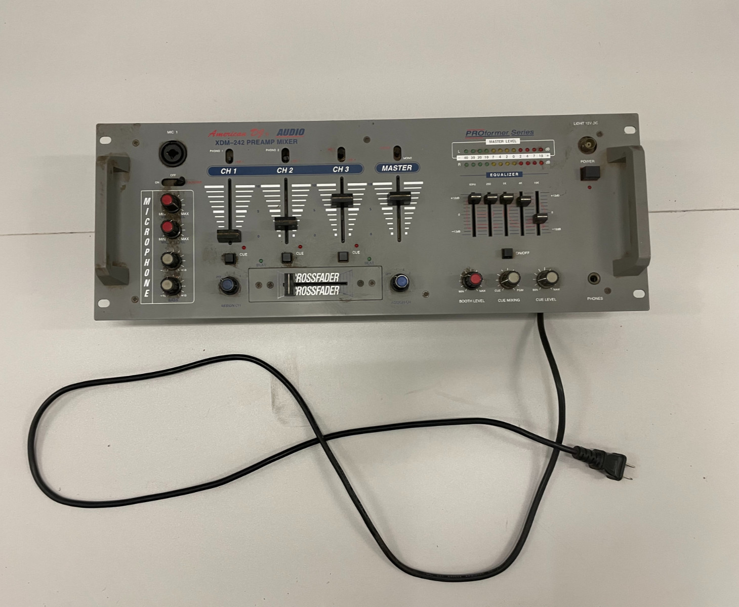 American DJ Audio XDM-242 PROformer 3-Channel Rackmount DJ Preamp Mixer