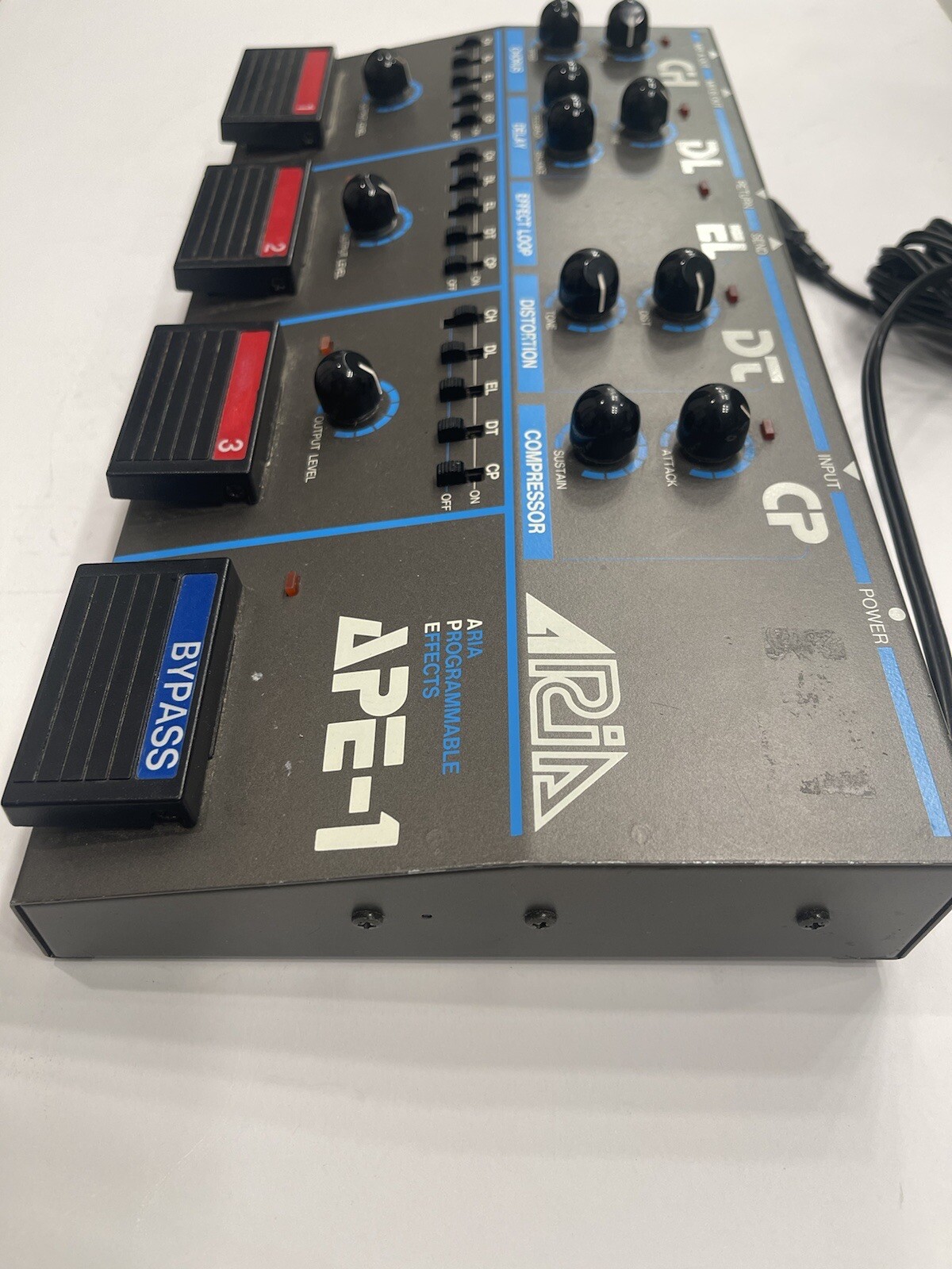 Aria APE-1 Chorus Delay Distortion Compressor Rare Vintage Multi Effects Pedal