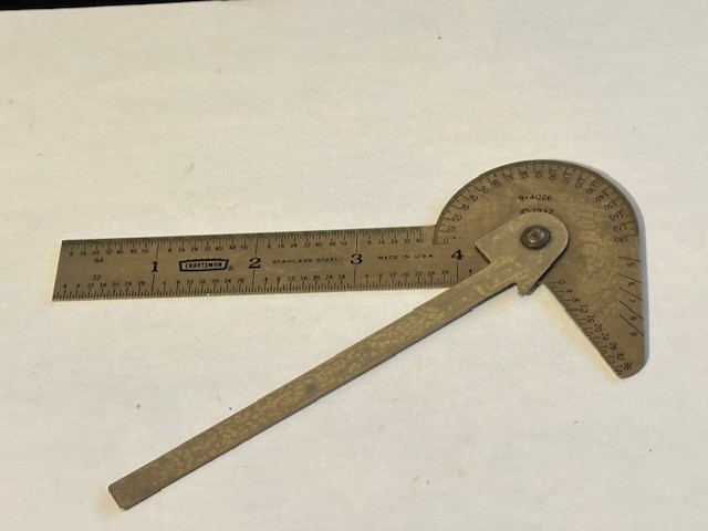 Vintage CRAFTSMAN #9-4026 Multi Use Ruler Gage with Crown Logo USA