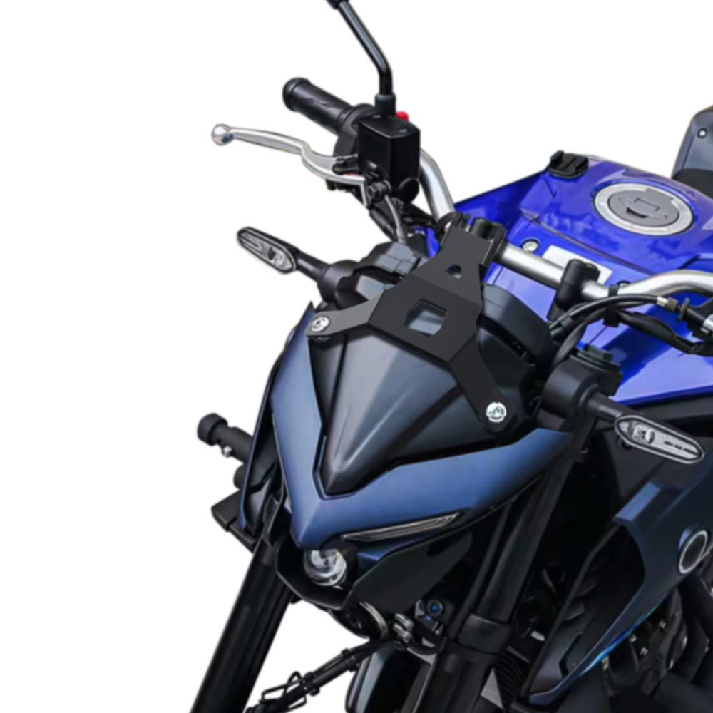 Aluminum GPS Cell Phone Mounting Support Black Fit For YAMAHA MT03 2022-2024