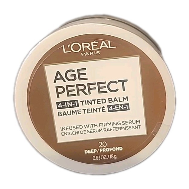L'Oreal Age Perfect 4-in-1 Tinted Balm Foundation #20 Deep 0.63 oz