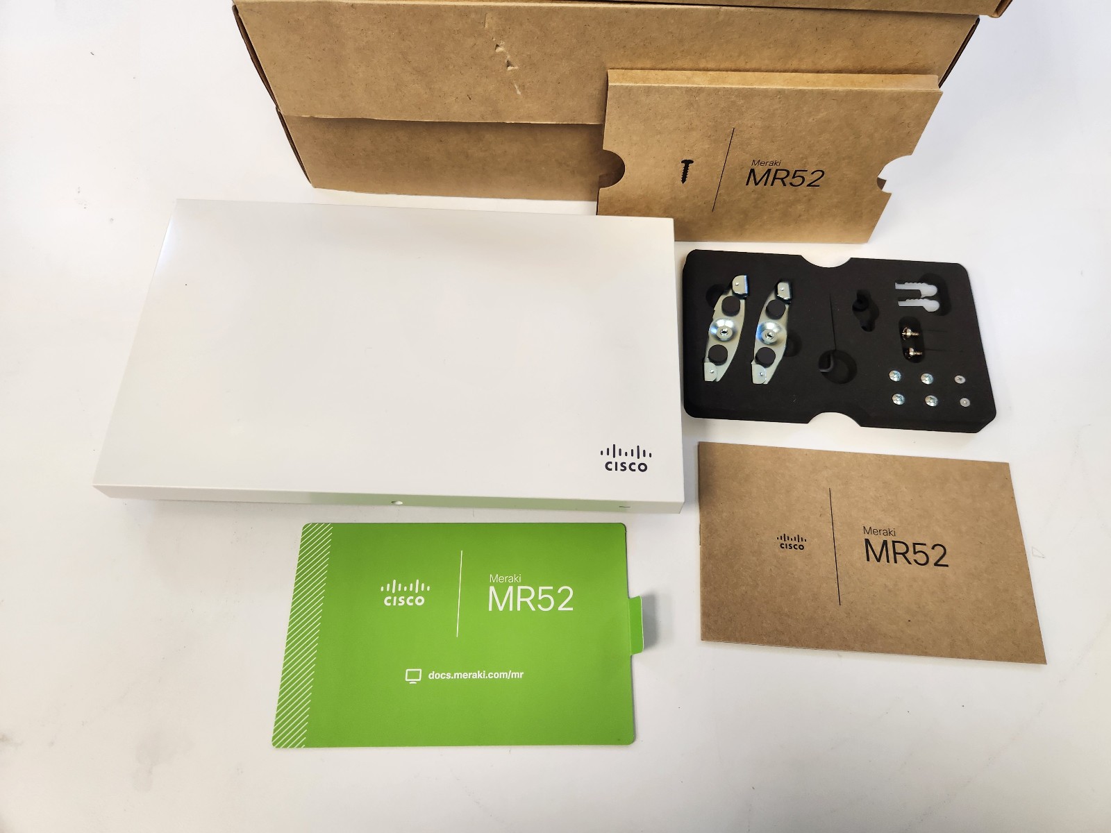 LOT 3) Cisco Meraki MR52 Indoor Wireless Access Point w/ Mounting Kit Unclaimed
