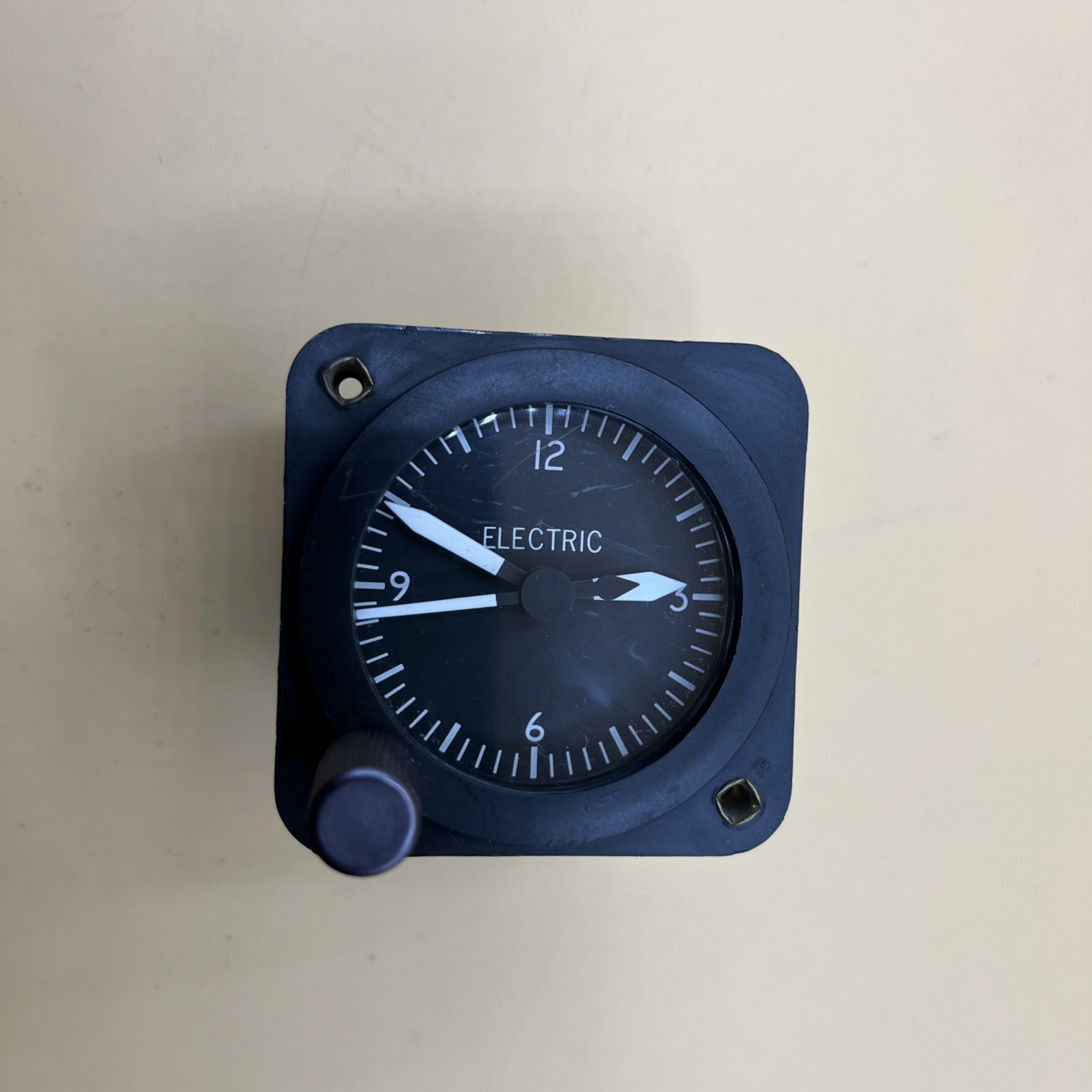Borg Instruments Electric Aviation Clock 613-1769 Aircraft Pilot Timer