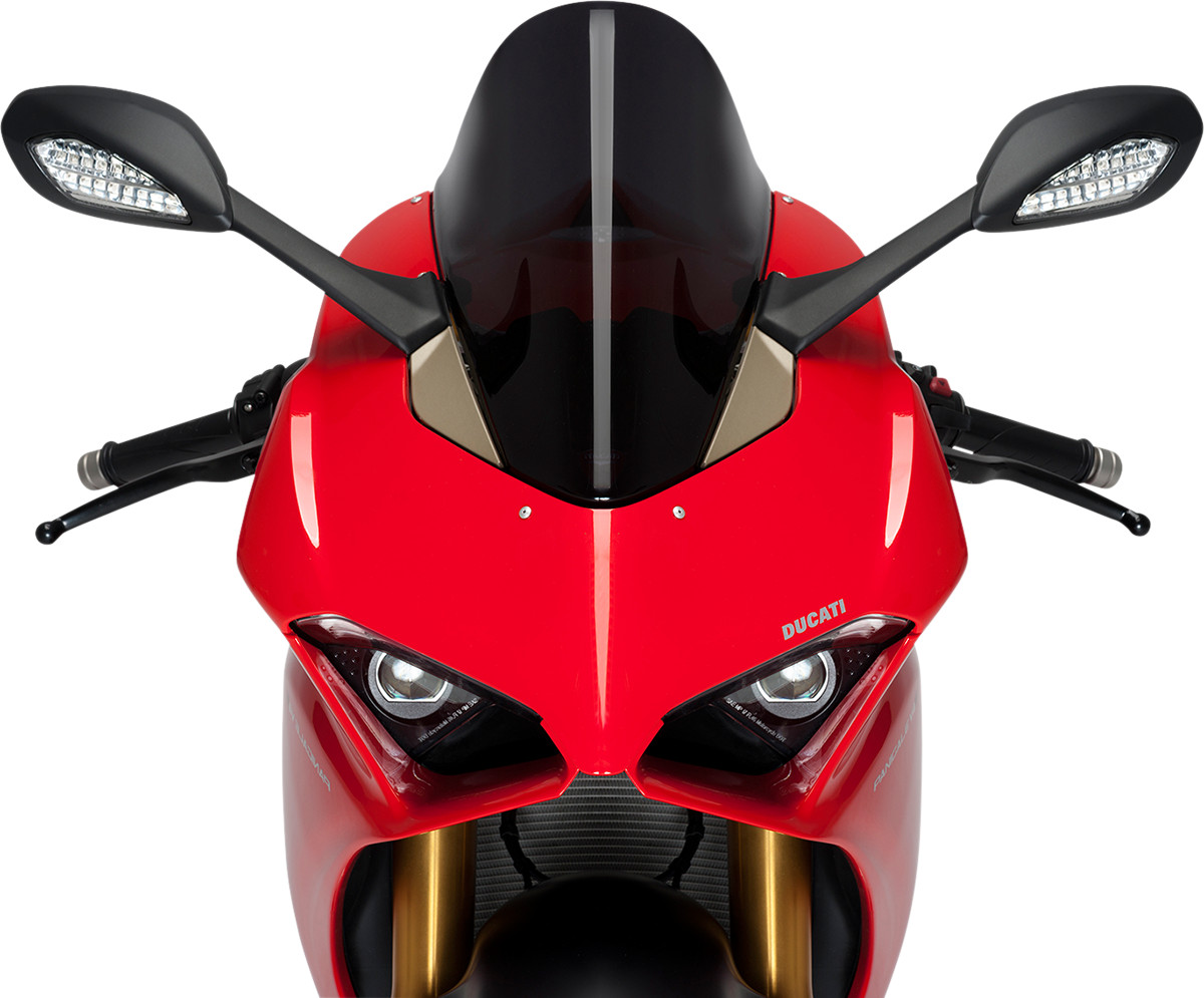 PUIG R-Racer BLACK Windscreen for 2020-2024 Ducati Panigale V2 & Bayliss 9690N