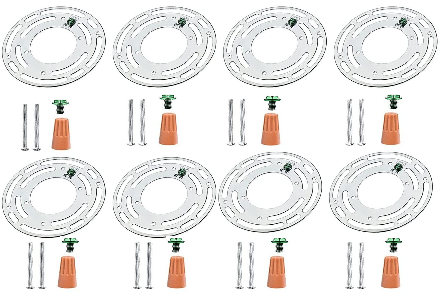 4Inches Universal Light Fixture mounting Bracket, 8 Sets 4" Circle Mounting B...