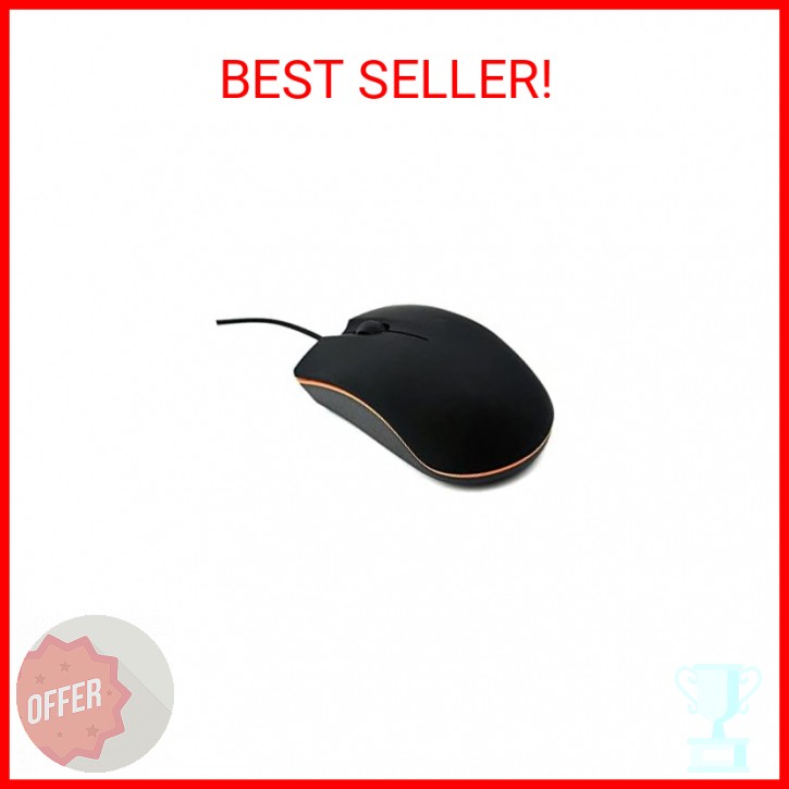 Ergonomic Wired Mouse - USB Computer Mouse for Right or Left Hand, Durable Click