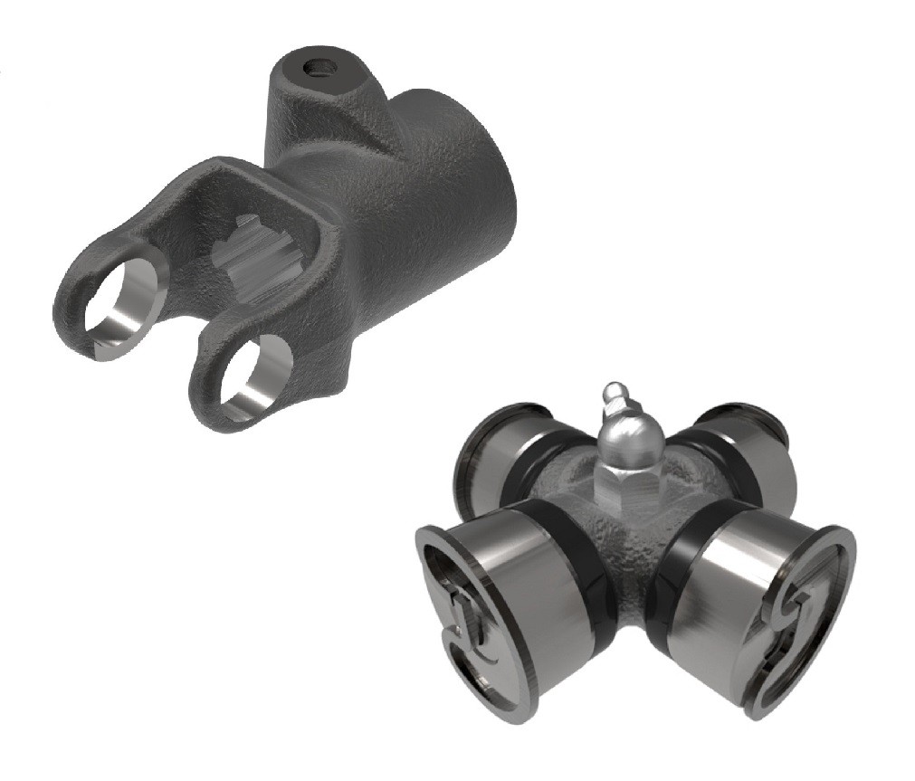 U-Joint Kit w/ External Rings & Tractor Yoke 1-3/8" 6 Spline 35N Series 200-3500