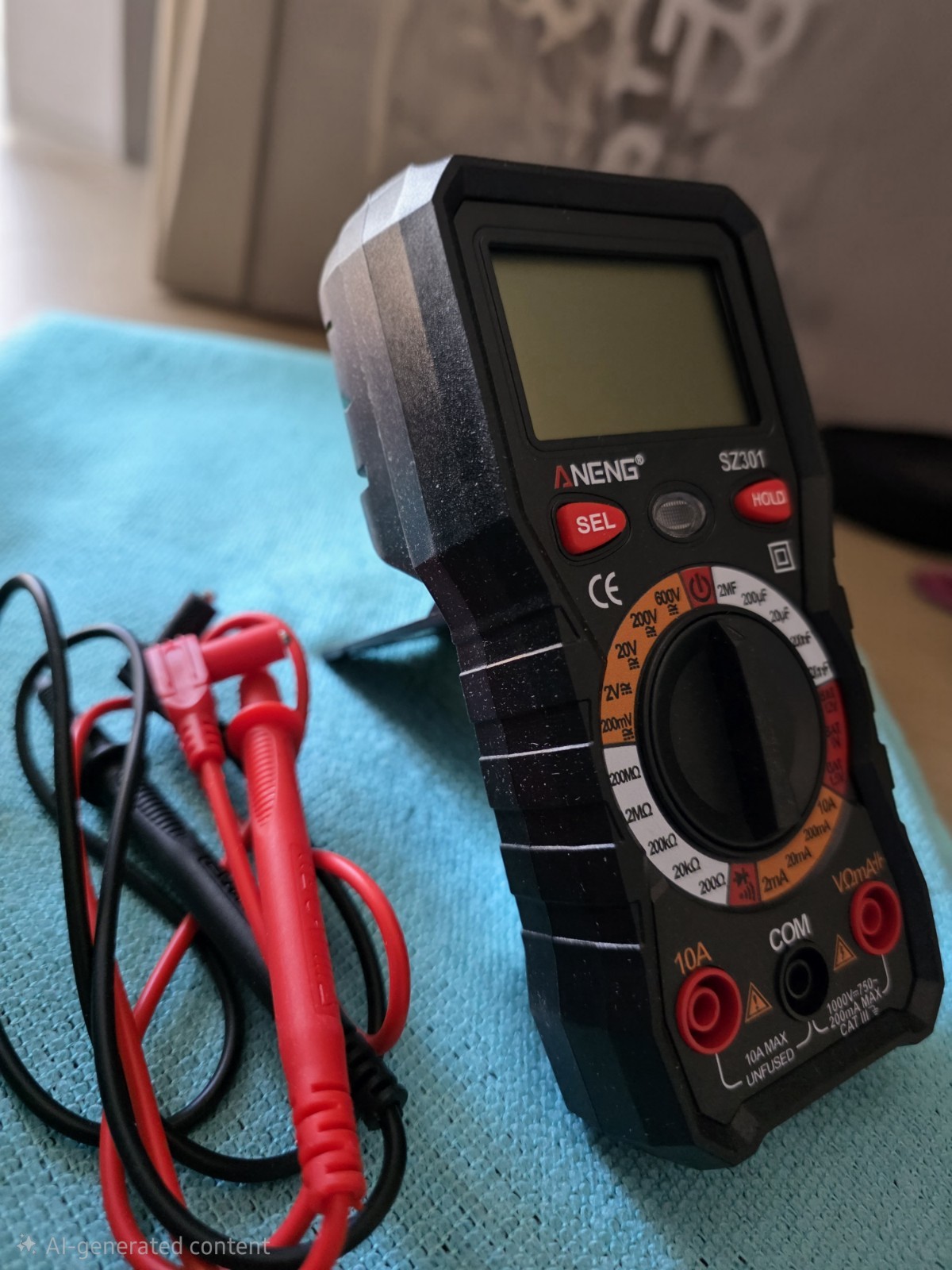Z1) ANENG Digital Multimeter DC AC Voltmeter Ohm Volt Amp Black
