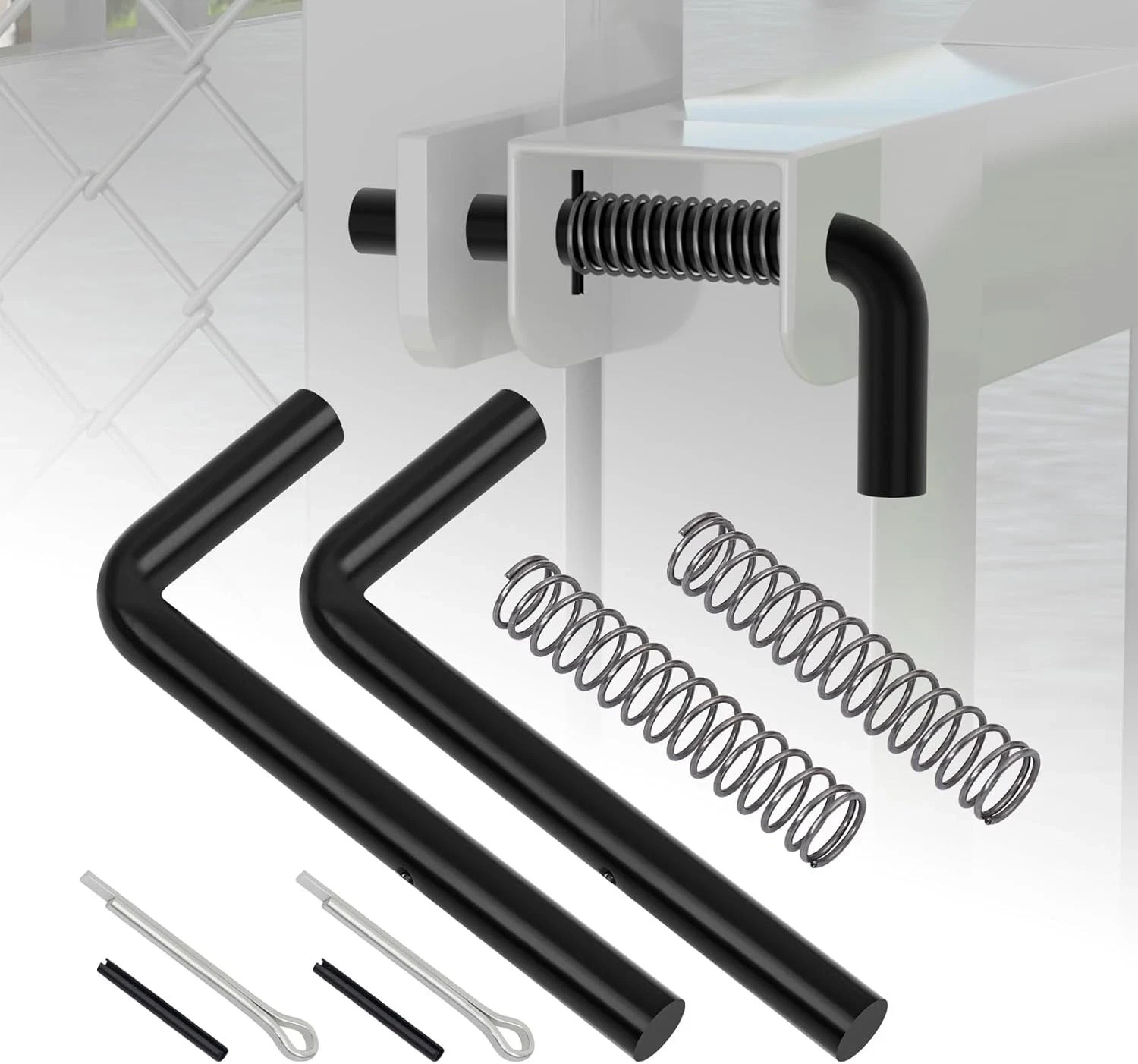 819T Trailer Gate Spring Latch Kit with Extra Pins 2 Pack 2 PCS-