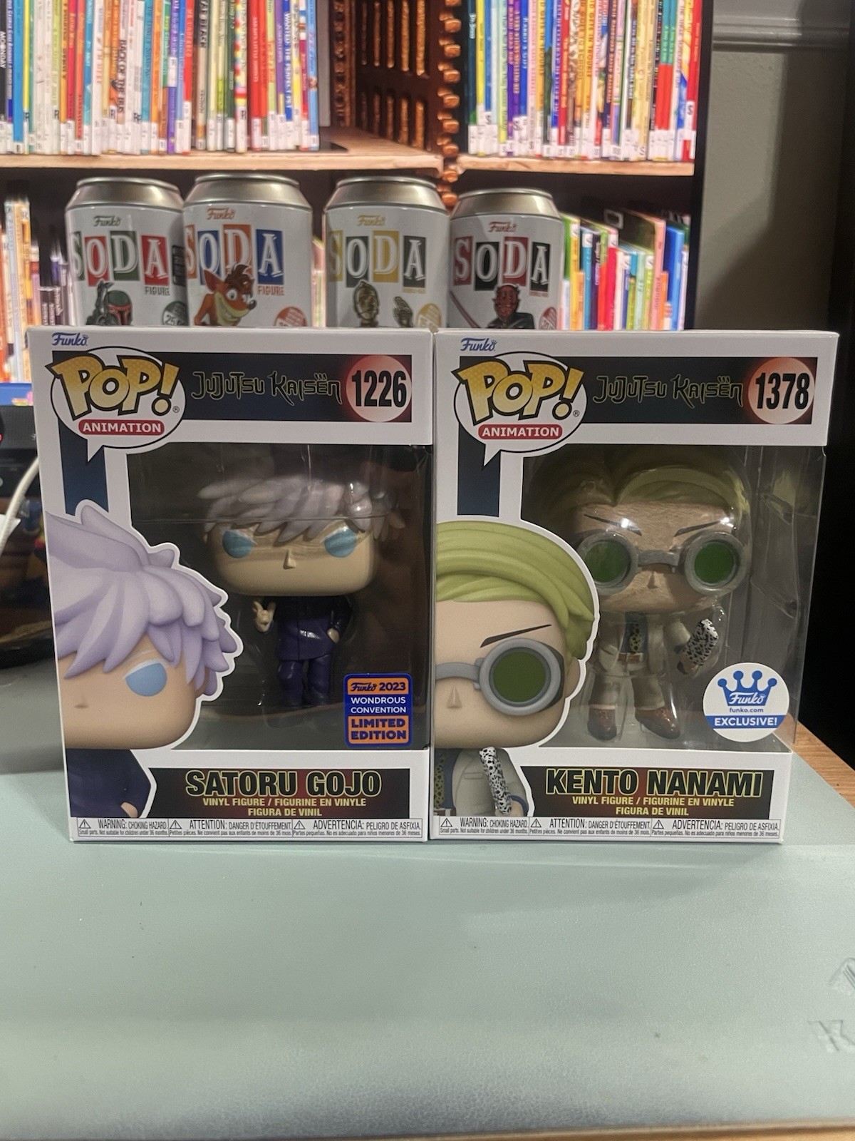 Funko Pop! Satoru Gojo Jujutsu Kaisen JJK WonderCon #1226 Kento Nanami #1378