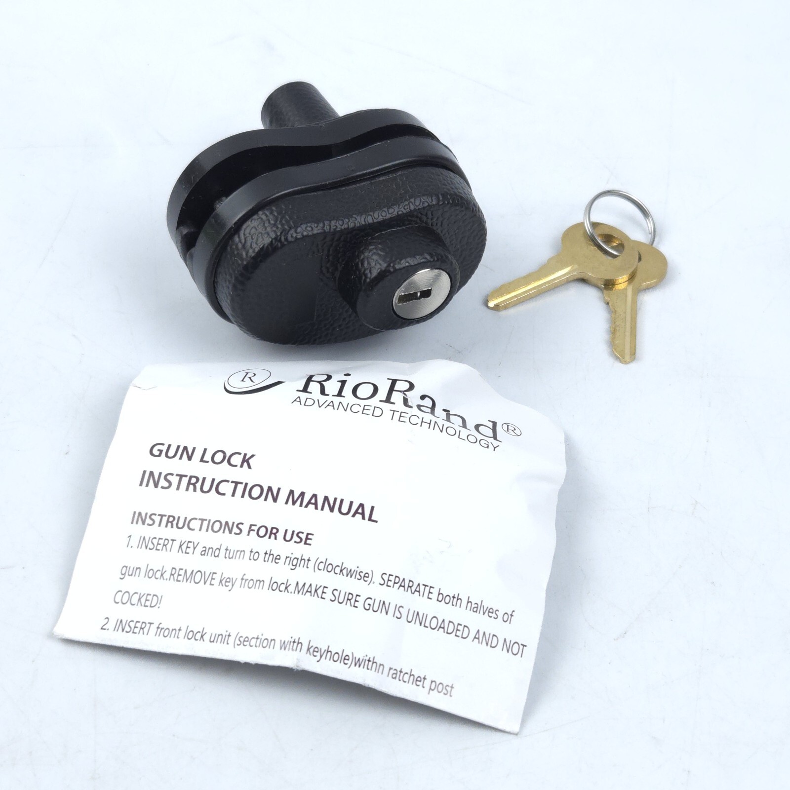 Safety Gun Trigger Lock Pistol Rifle With 2 Keys - Child Safety, Gun Safety