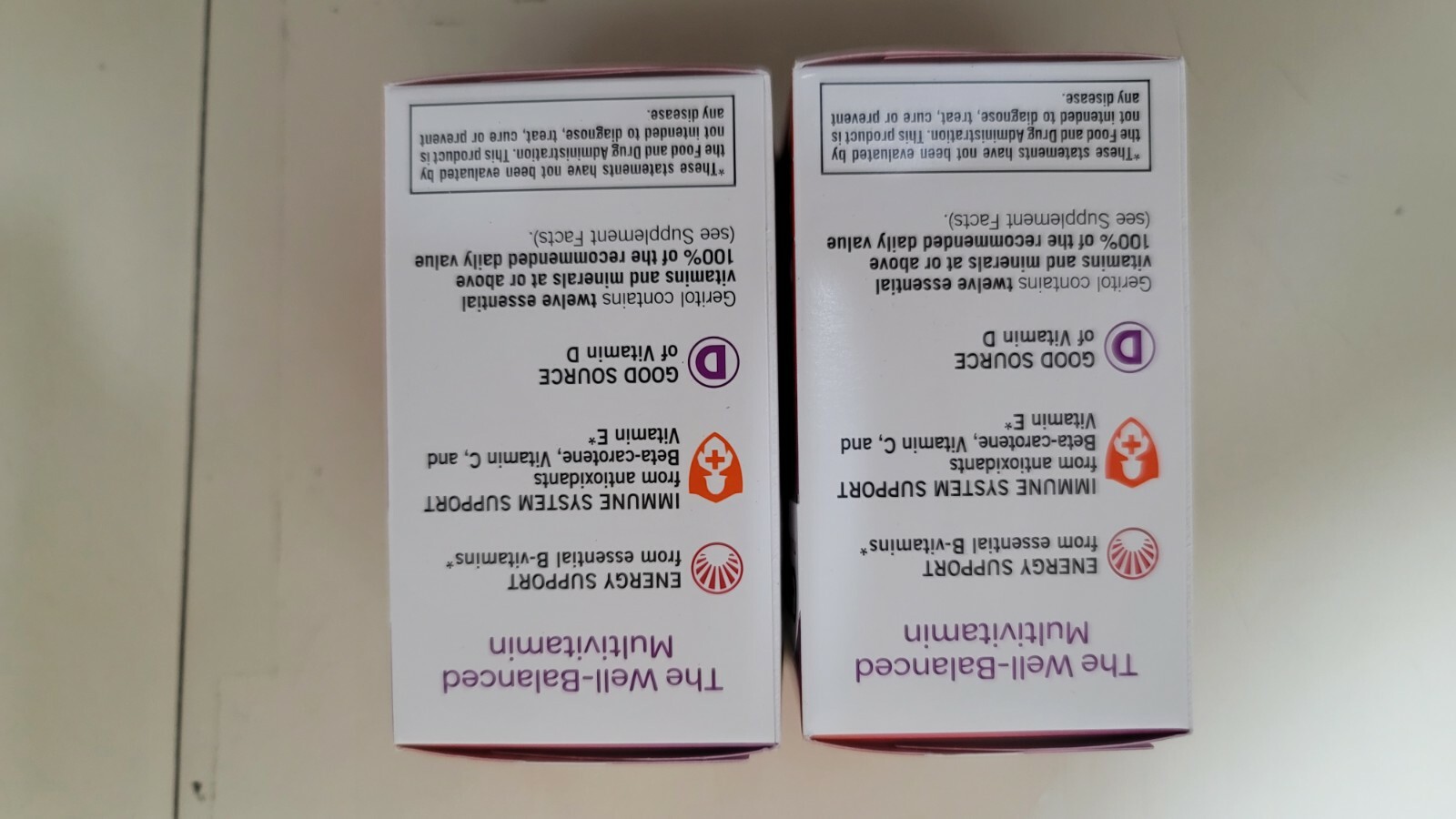 2 Packs Geritol Vitamins Multivitamin & Mineral Supplement 100 Tablets Each