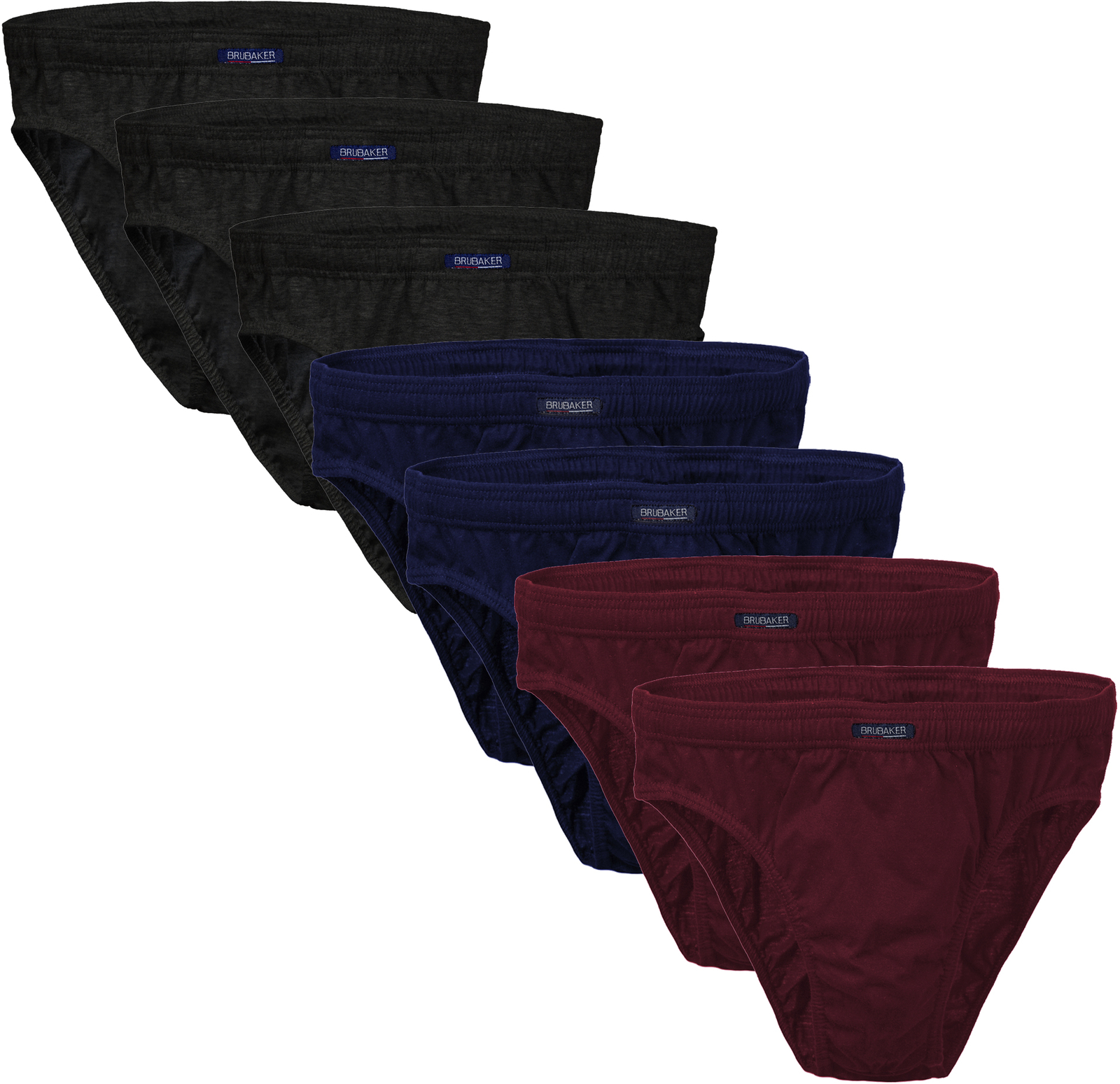 BRUBAKER Men's Basic Sport Brief 7-Pack