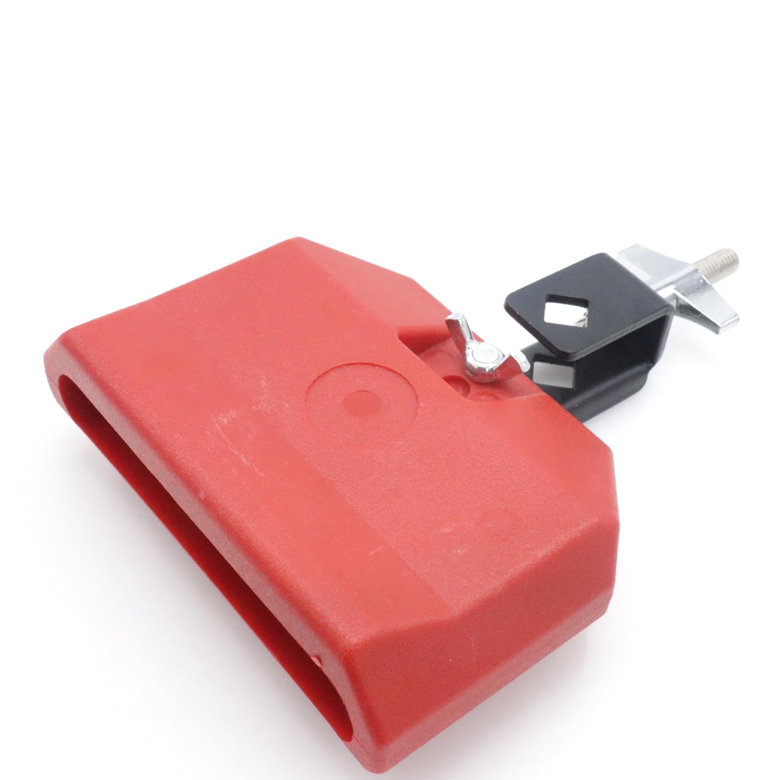 5" Red Jam Block with Adjustable Mounting Bracket, Plastic Percussion Instrument