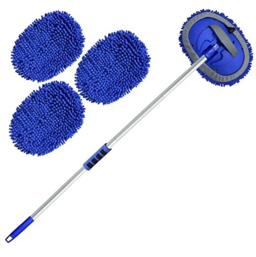 Wontolf 62'' Car Wash Brush Kit with Long Handle, Chenille Microfiber Car Wash