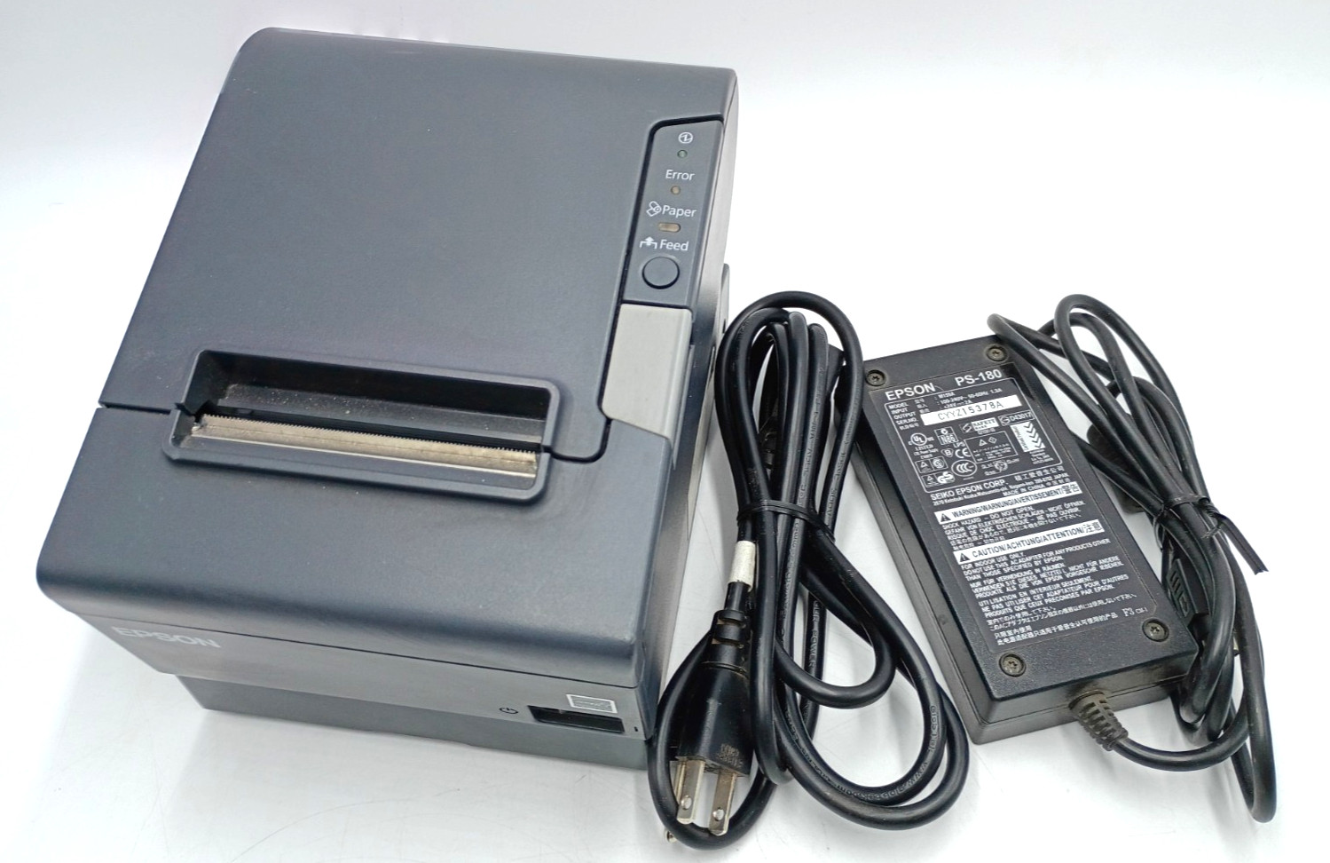 Epson M244A Thermal B&W Receipt Printer (TM-T88V) USB W Power Cable